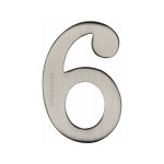 M Marcus Heritage Brass Numeral 6 - 51mm Self Adhesive